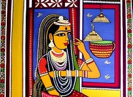 Indian women and madhubani paintings- www.indianwoman.in