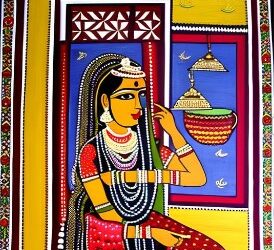 Indian women and madhubani paintings- www.indianwoman.in